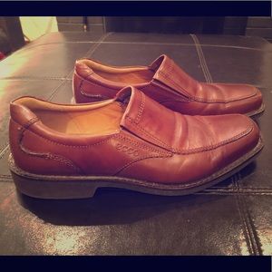Ecco Brown Slip On Loafers